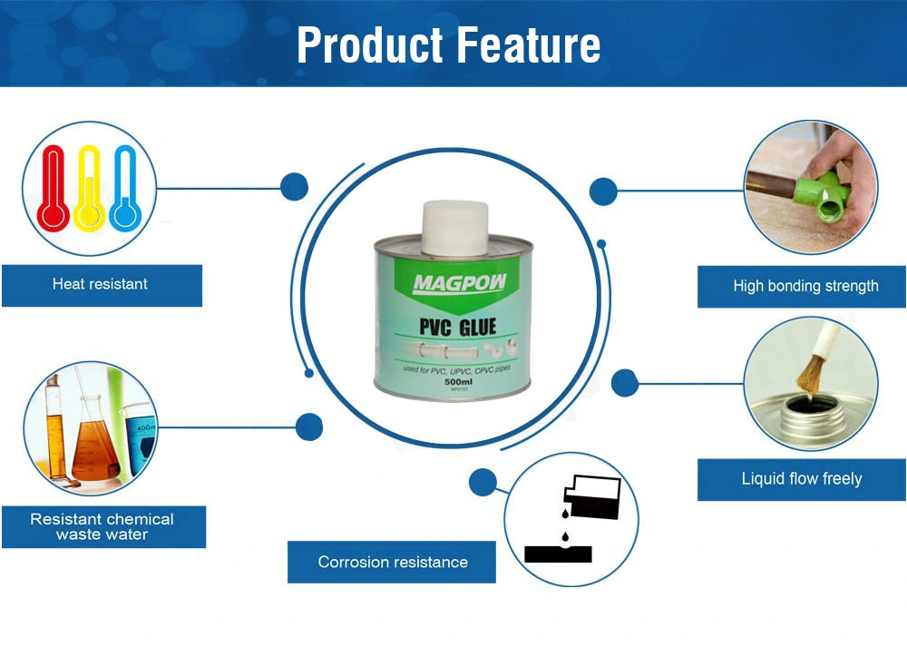 Plastic Pipe Welding Glue Solvent for PVC and UPVC Pipes